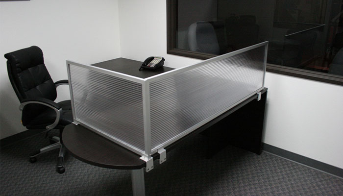 Obex Office Panel Extenders Desk Mount Privacy Panels
